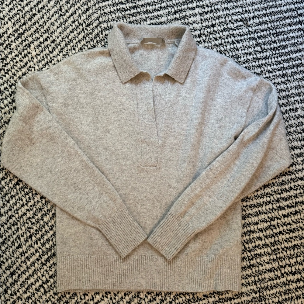 EUC Everlane Cashmere Polo Sweater XS